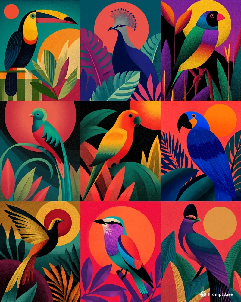 Tropical Bird Posters