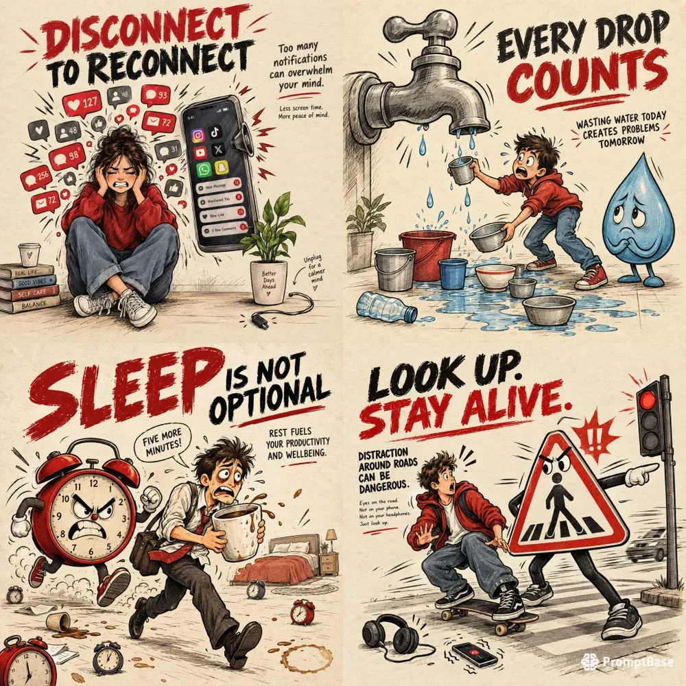 Bold Tech Awareness Poster Designs