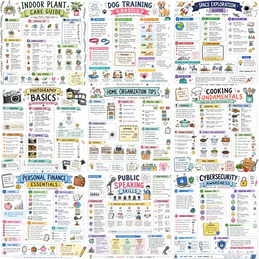 Handdrawn White Infographic Posters