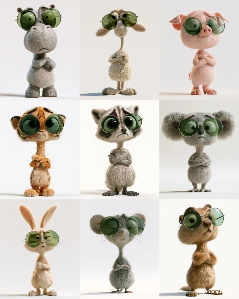 Cute 3D Animal Sunglasses