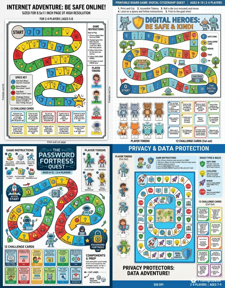 Cybersecurity Board Game Printables