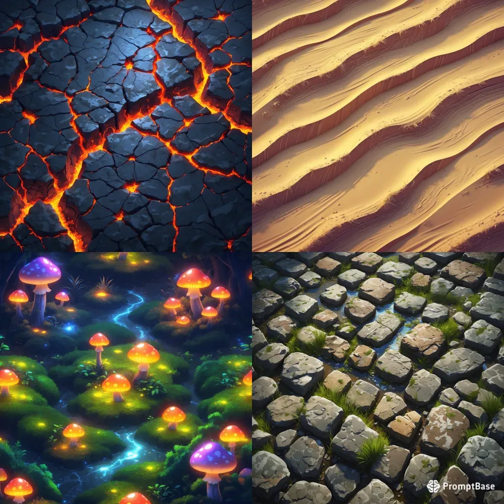 Seamless 2D Fantasy Game Textures