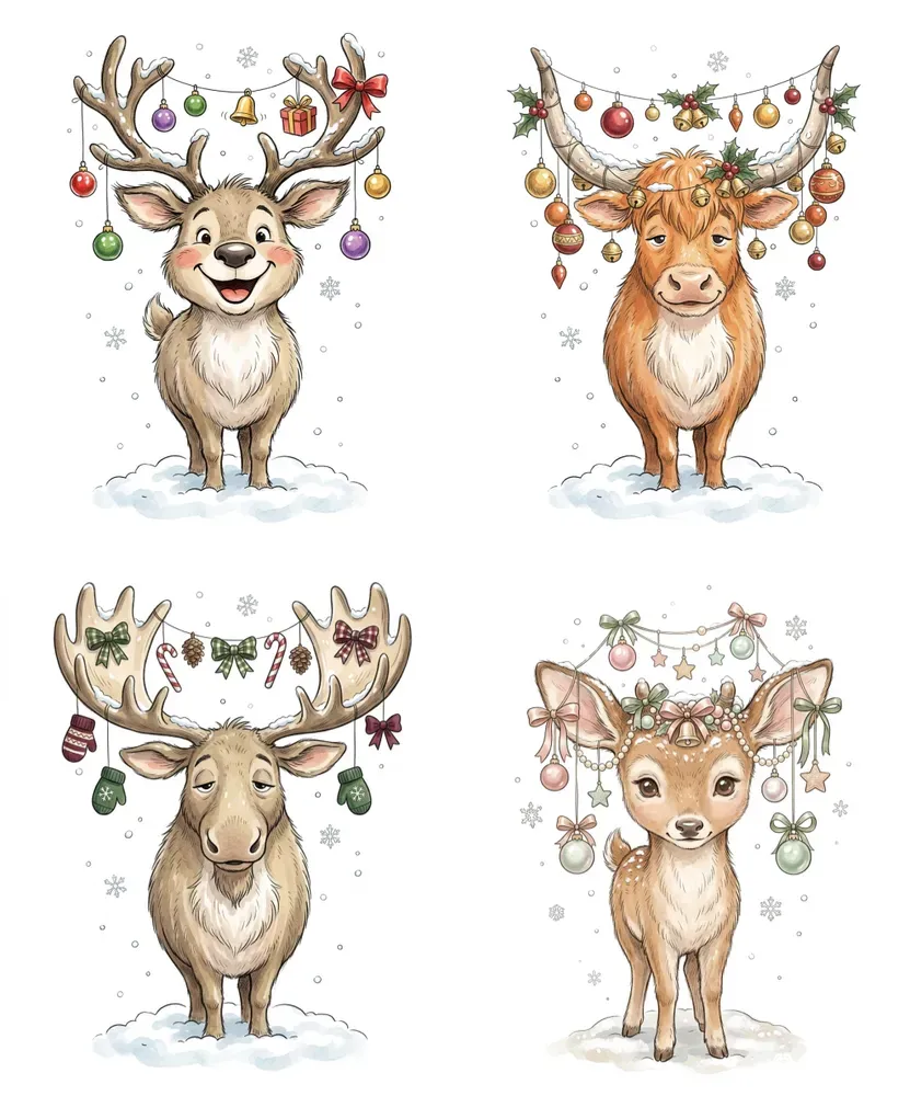 Christmas Reindeer Tshirts