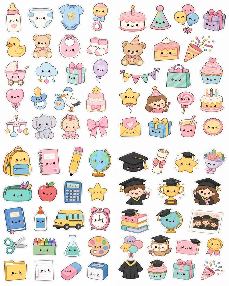Cute Occasion Sticker Generator