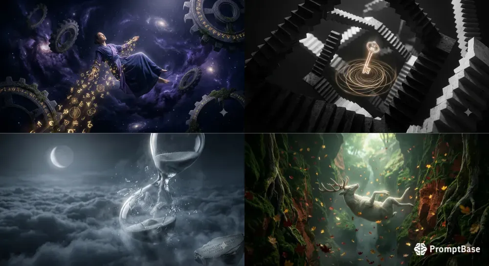 Jungian Dream Void Falling Art