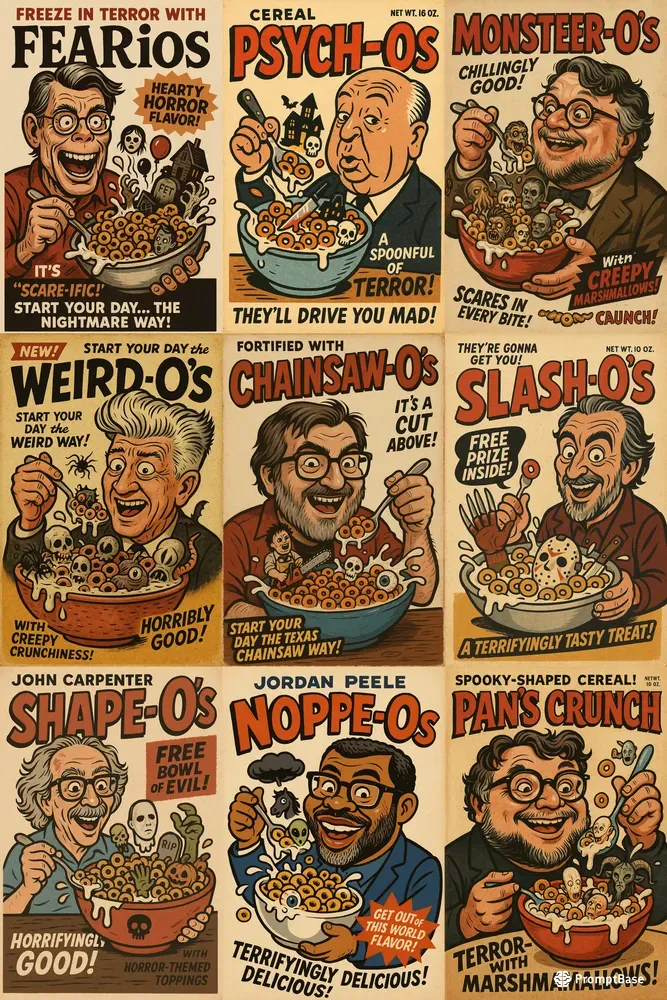 Cereal Box Illustration Parody Directors