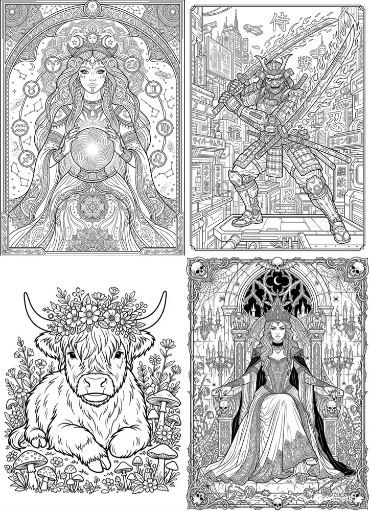 Amazon KDP Adult Coloring Book Pages