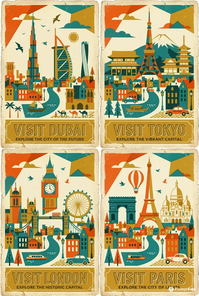Retro Travel Posters