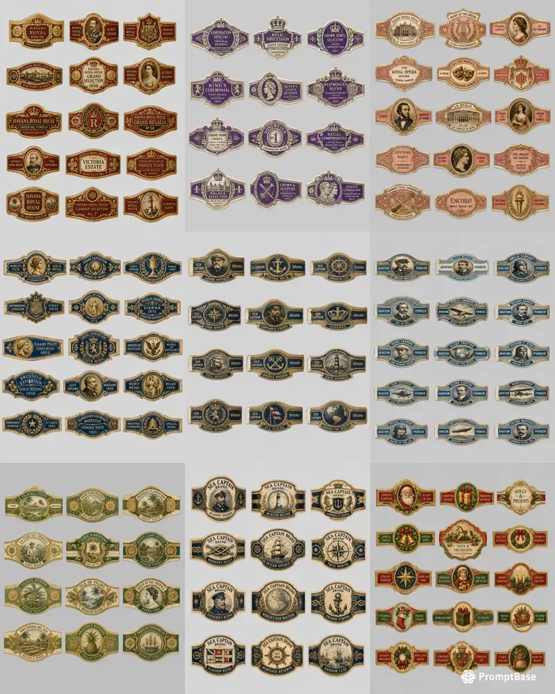 Cigar Band Collector Sheets