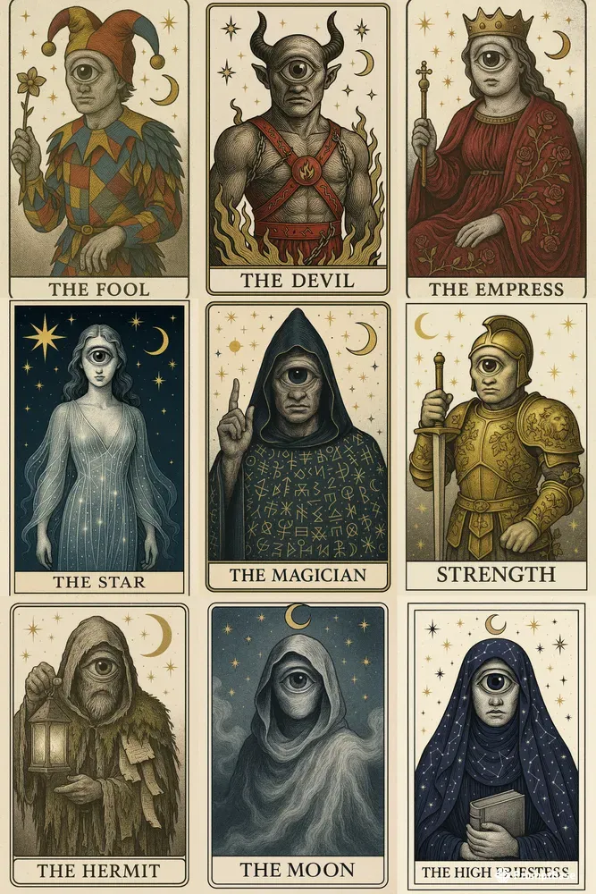 Cyclops Theme Tarot Cards