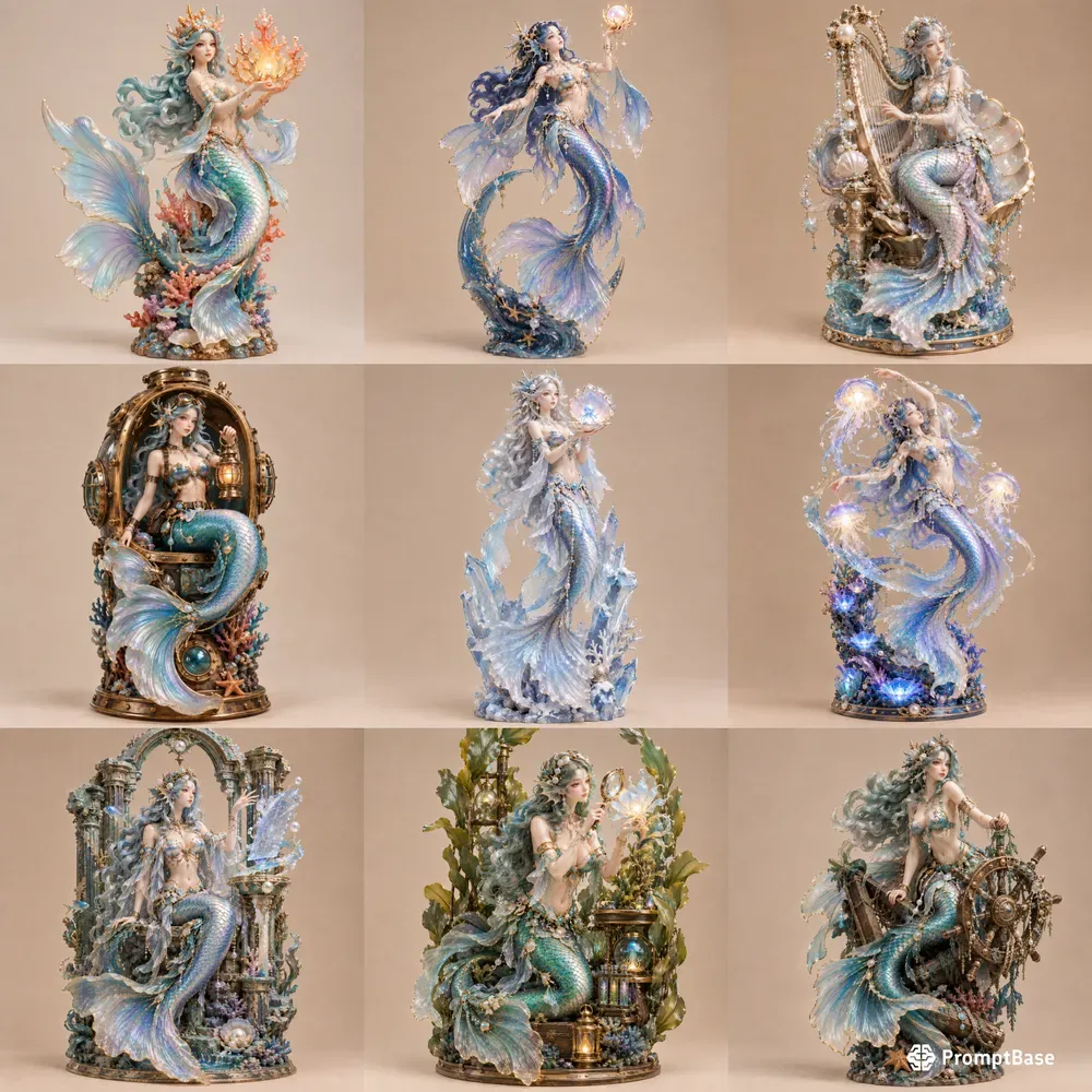 Premium Mermaid Designer Toy Sets