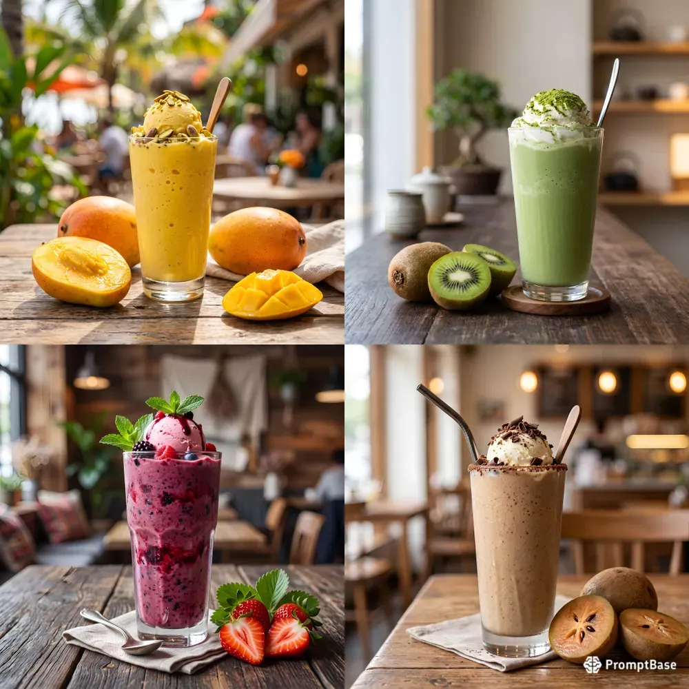 Highend Gourmet Milkshake Photos