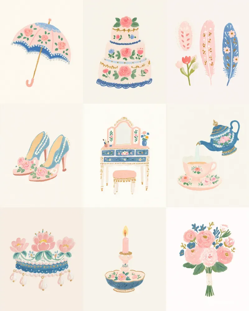 Gouache Rococo Victorian Weddings