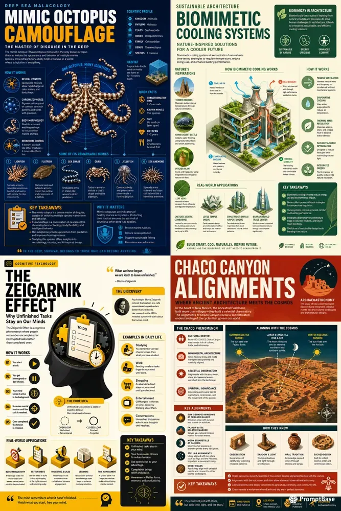 Modern Educational Infographic Posters