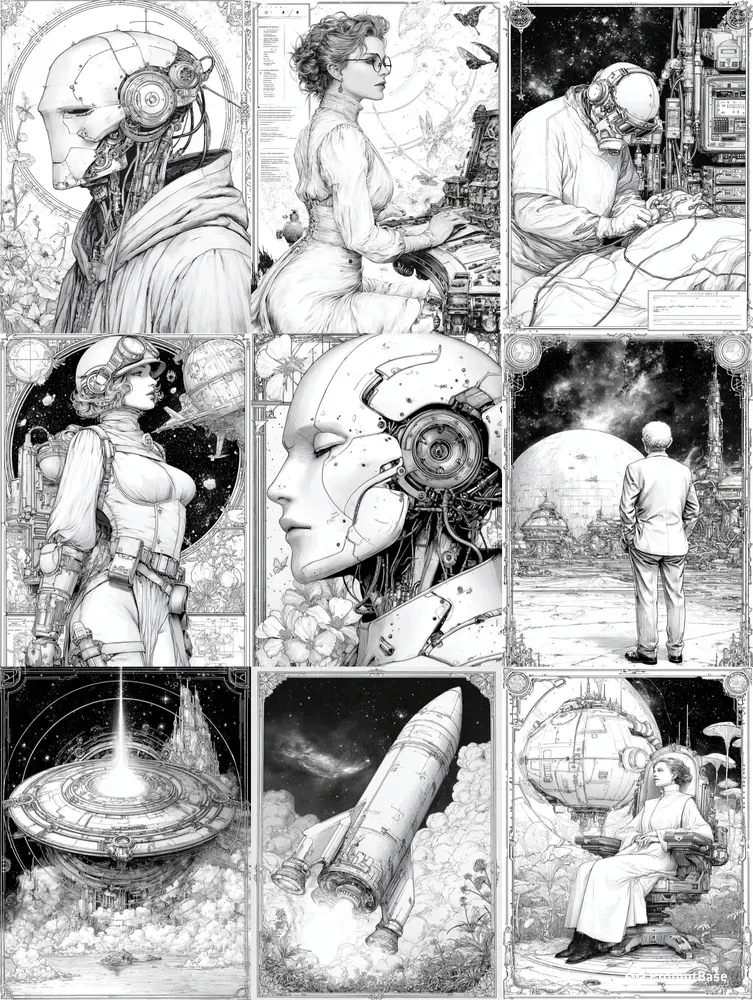 Science Fiction Coloring Pages