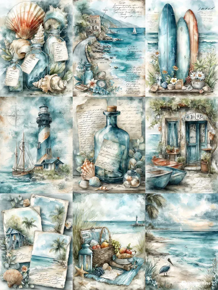 Coastal Memories Scrapbook Papers