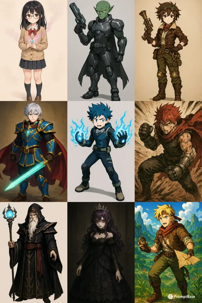 Tailored Anime Characters