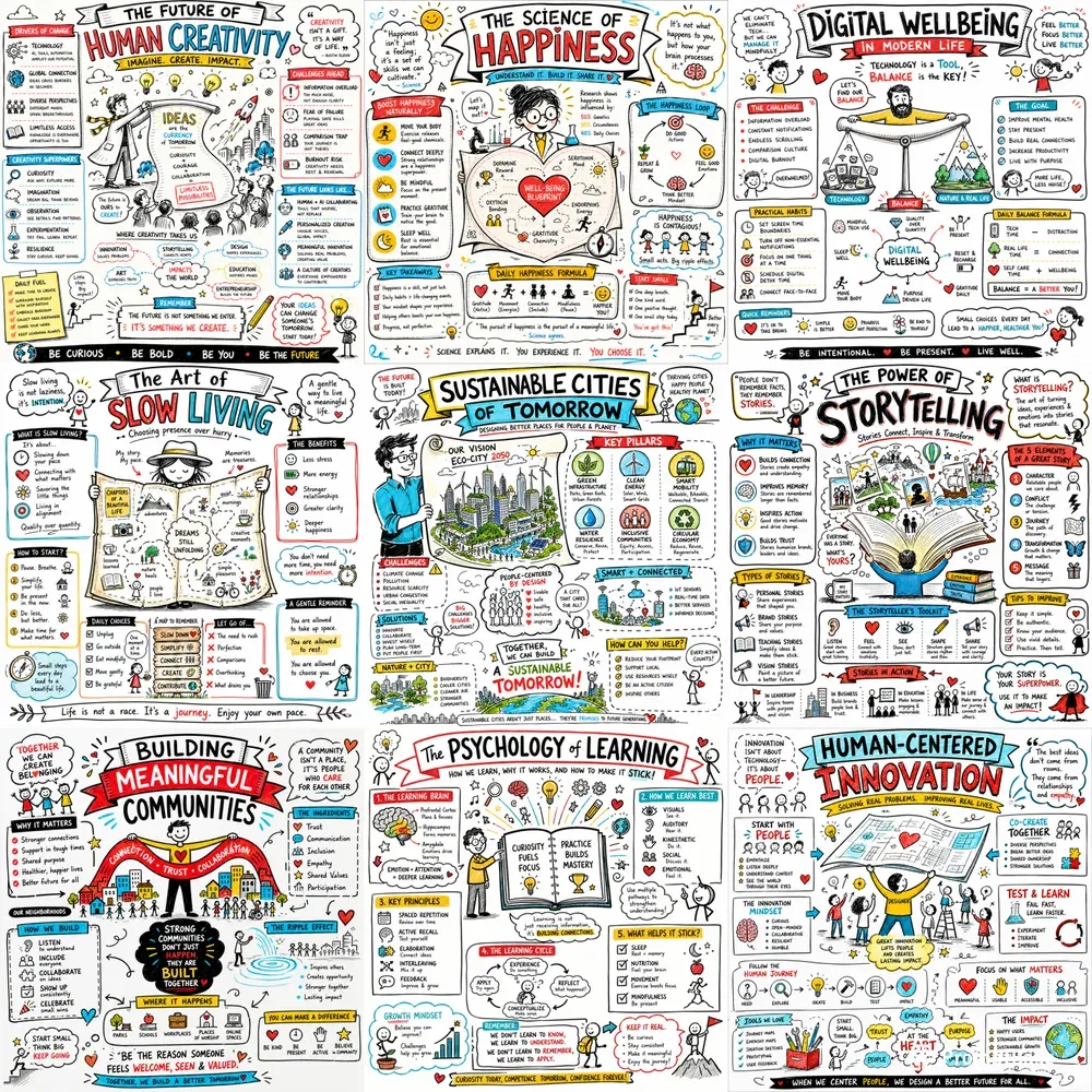 Creative Sketchnote Wisdom Generator