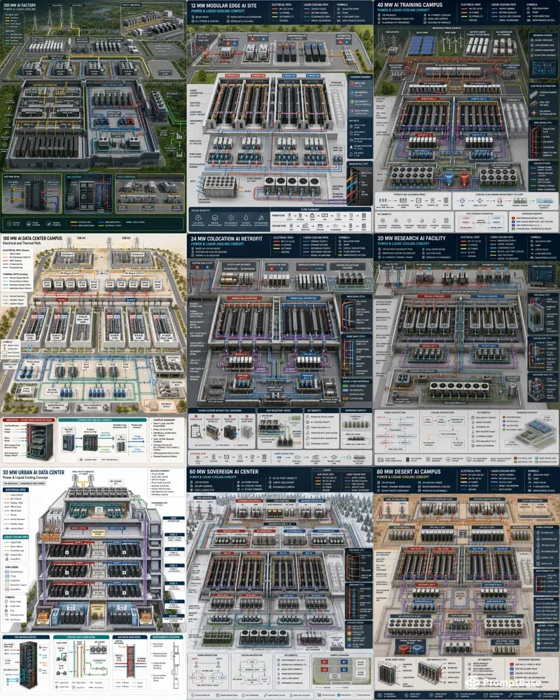 Data Center Power Liquid Coolings