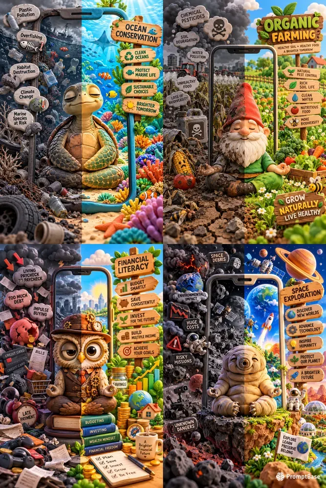 Dual World Infographic Art Pro