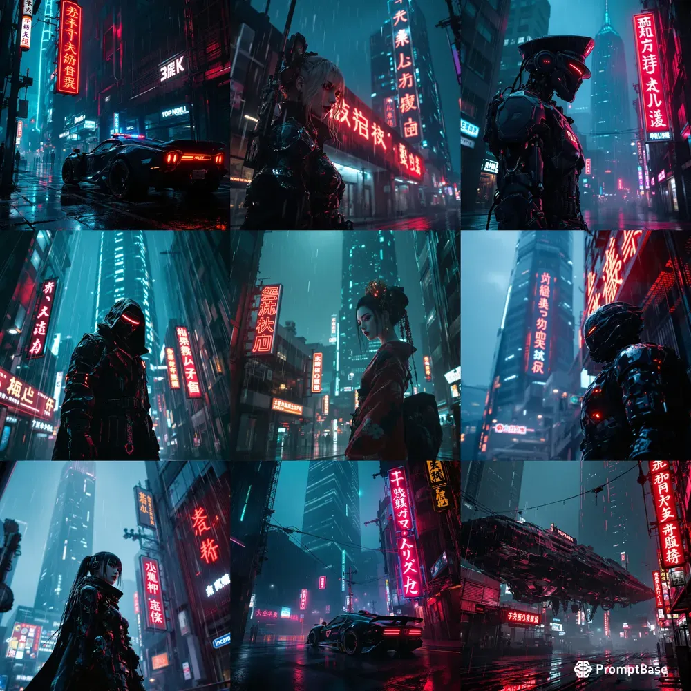 Futuristic Dark Cyberpunk Scifi Designs