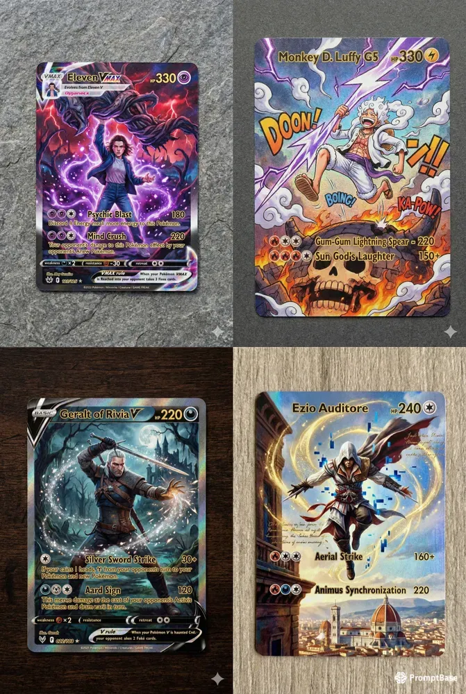 Premium Full Art Pokemon Card Style