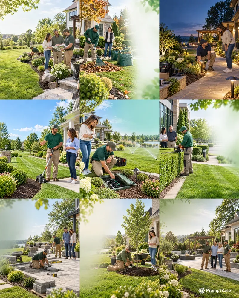 Landscaping Service Ad Visuals