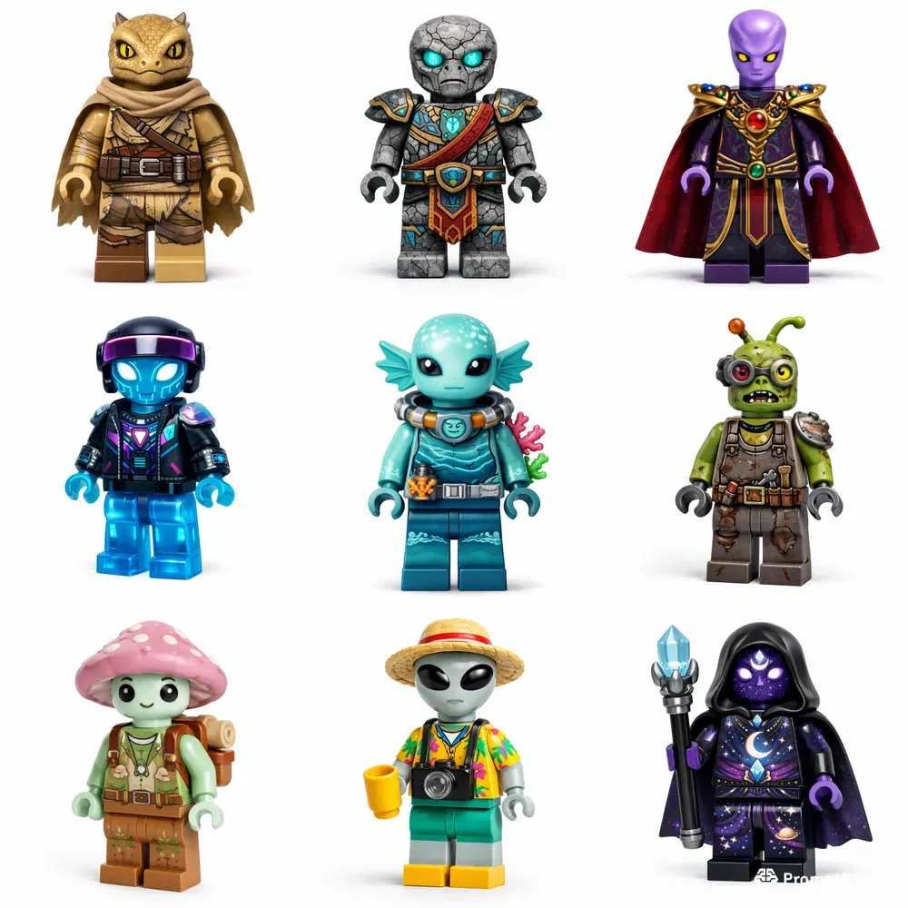 Lego Alien Minifigures