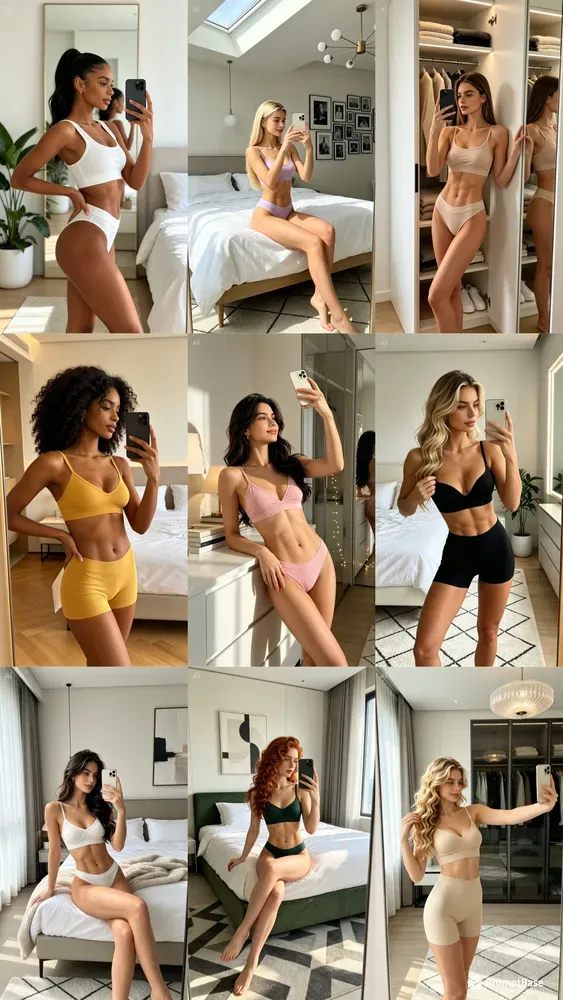 Snapchat Girls Mirror Selfie Packs