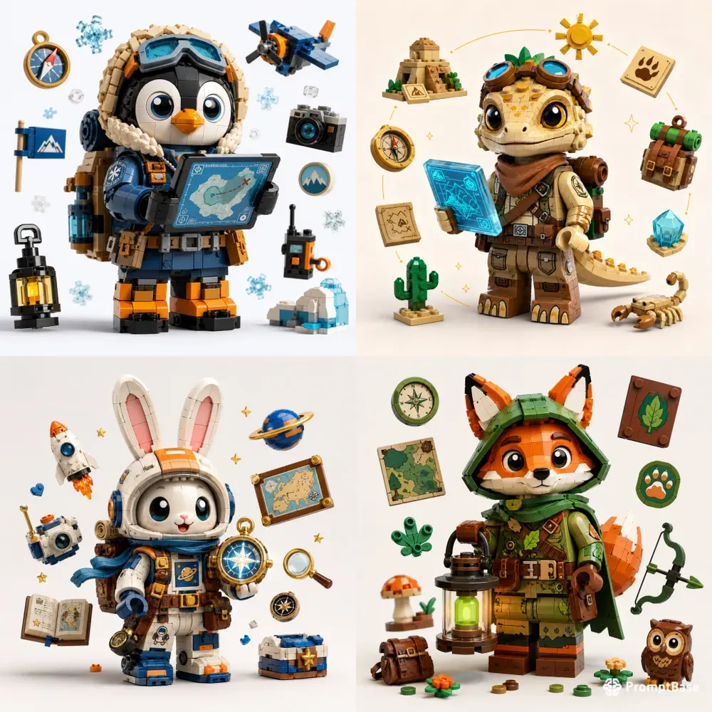 Adorable Lego Explorer Characters