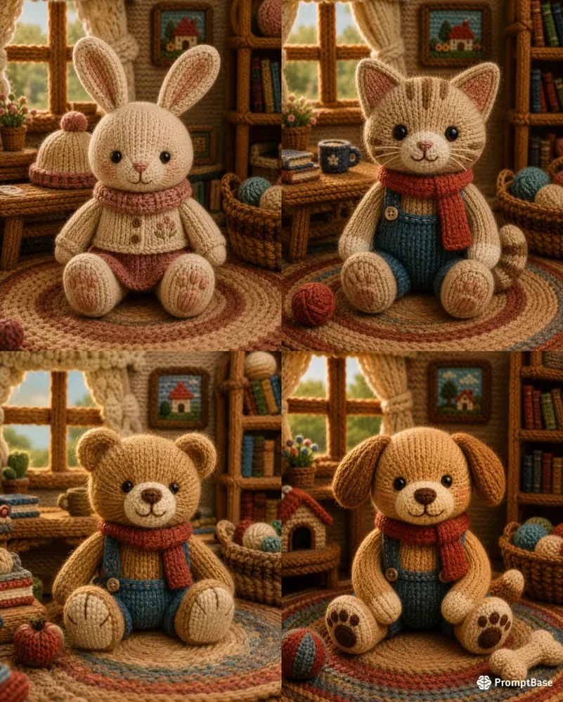 Handmade Wool Animals