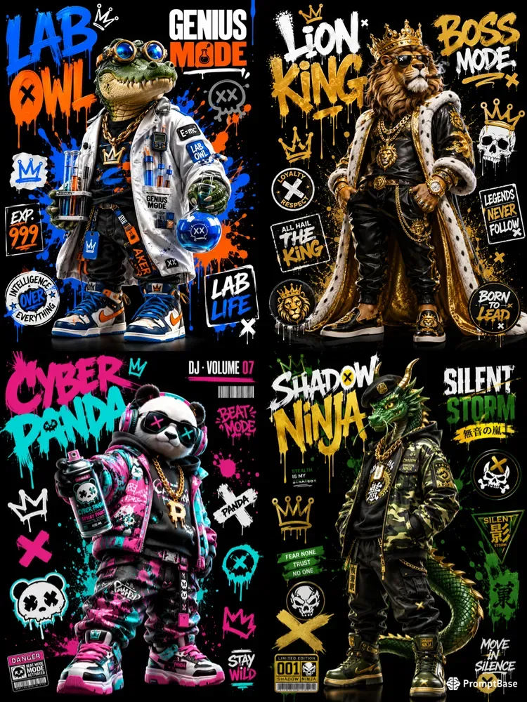 Urban Pop Character Poster Art 3D Designs
