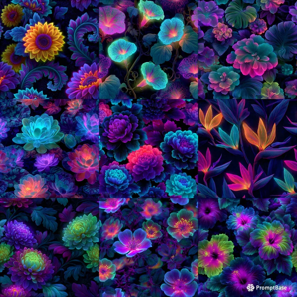 Floral Uv Seamless Patterns