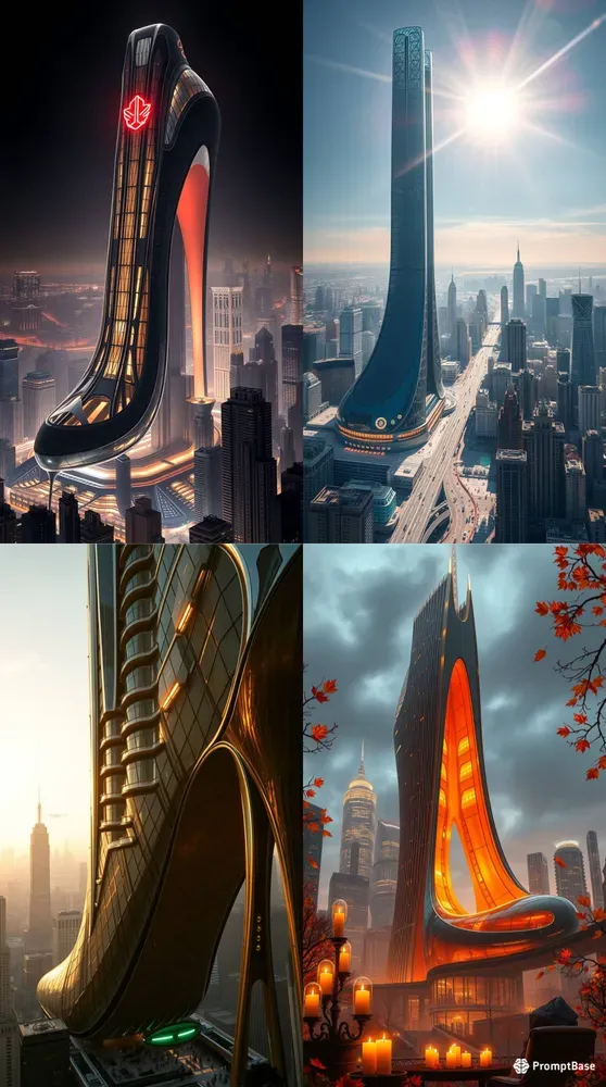 Giant Highheel Skyscraper Flux2 Pros