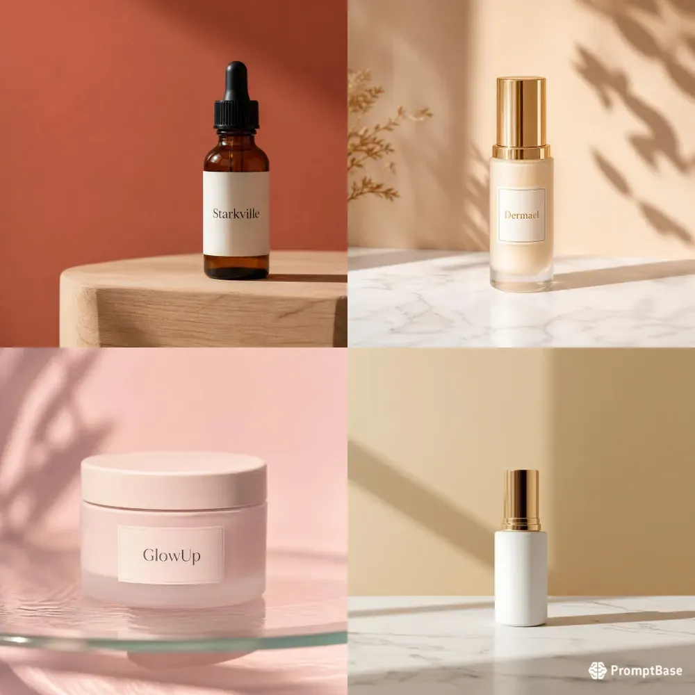 Minimalist Luxury Skincare Product Mockups