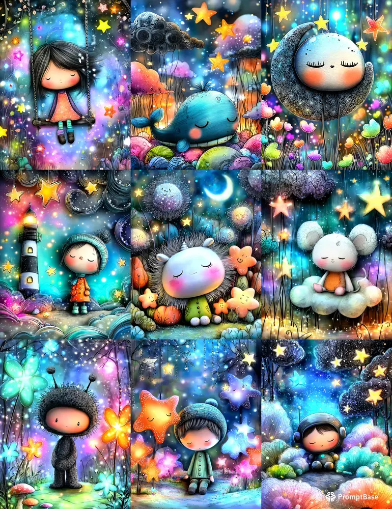 Whimsical Cosmic Dreamers