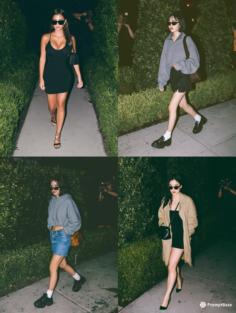 Y2k Paparazzi Night Shot Candids