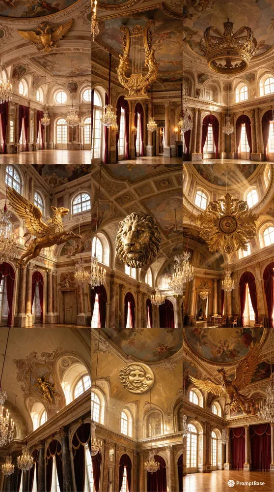Baroque Golden Sculpture Decor