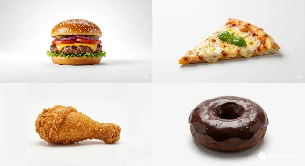 Minimal White Studio Food Photography