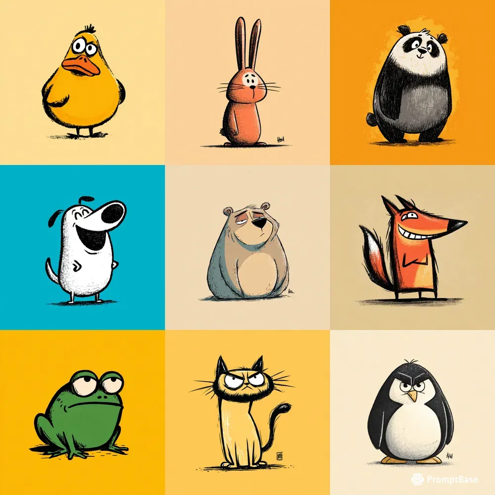 Expressive Doodle Characters