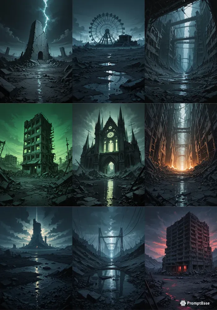 Ruined Cities Image Design References 4K