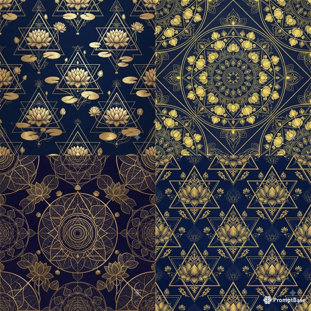 Thai Royal Lotus Sacred Geometries