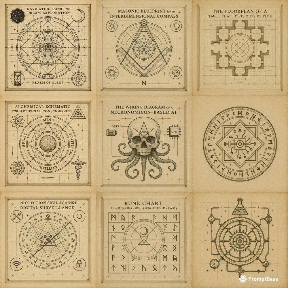 Occult Blueprint Symbols