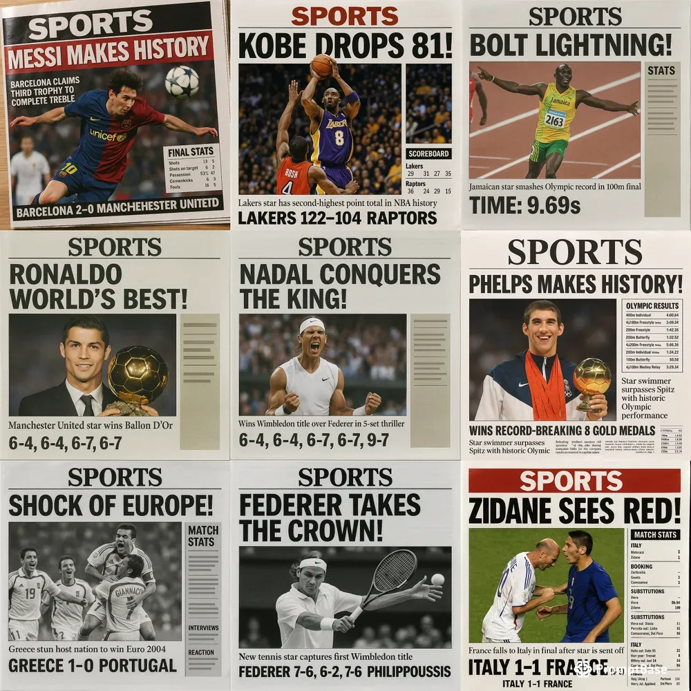 2000s Sports Newspaper Covers