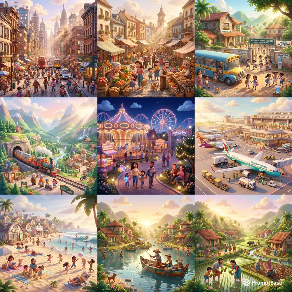 Animated Everyday Life Scene Collections
