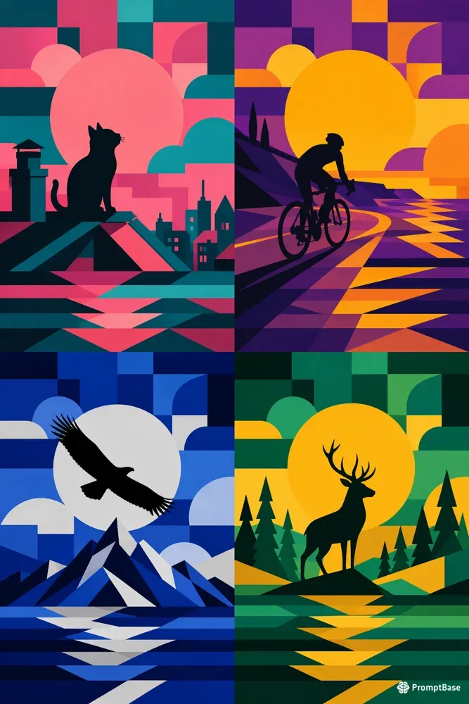 Modern Minimalist Graphic Scene Creators