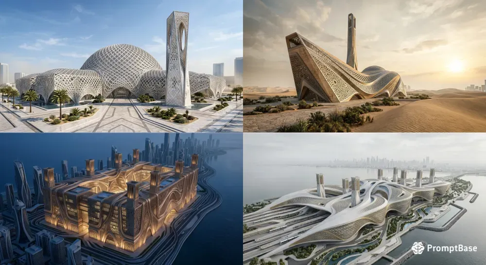 Gulf Futurism Architecture Generator