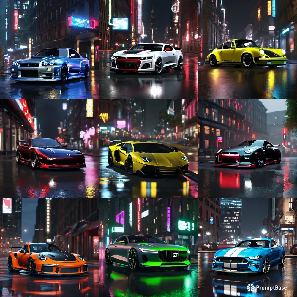Need For Speed 3D Night City Collections