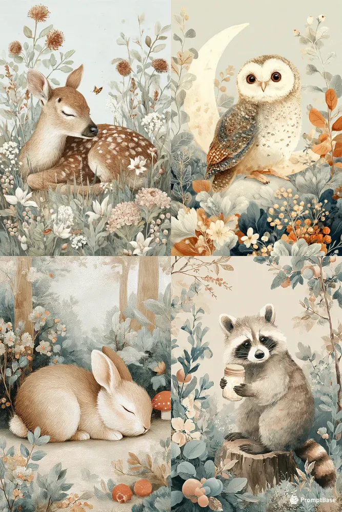 Whimsical Woodland Nursery Art