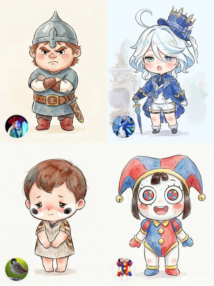 Chibi Child Character Portraits